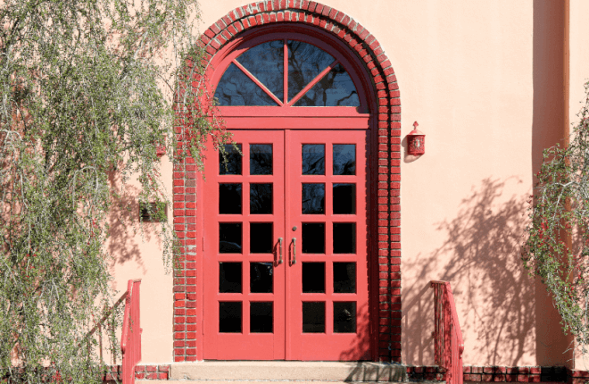 Porte cintrée en BOIS