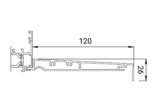 Pièce d'appui clipsable 120 mm (code : 1751)