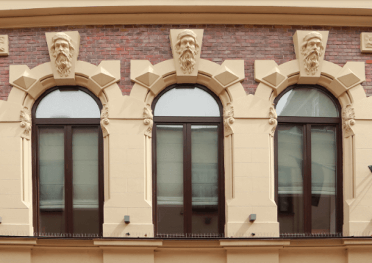 Porte-fenêtre cintrée BOIS