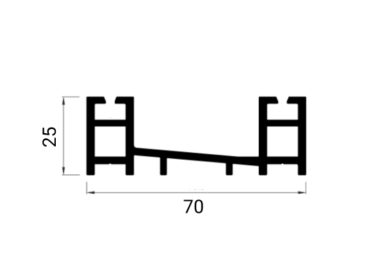Seuil Alu 25 mm